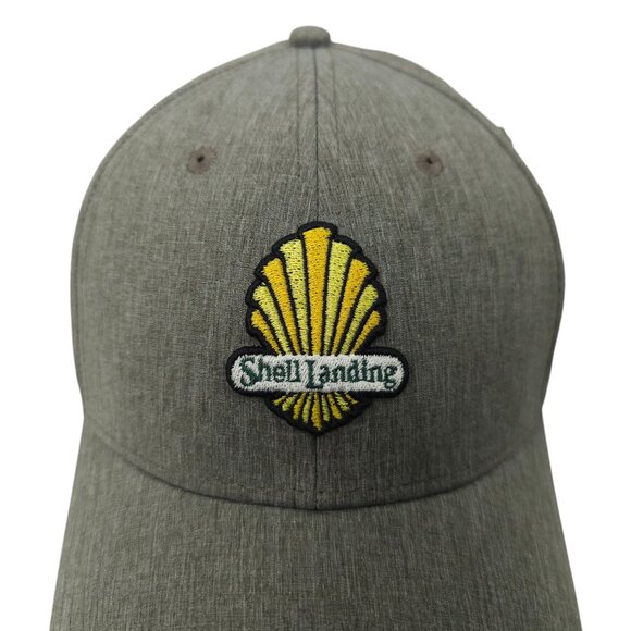 Shell Landing Strapback Cap Embroidered Logo Patch Trucker Golf Hat Pukka - Picture 7 of 13